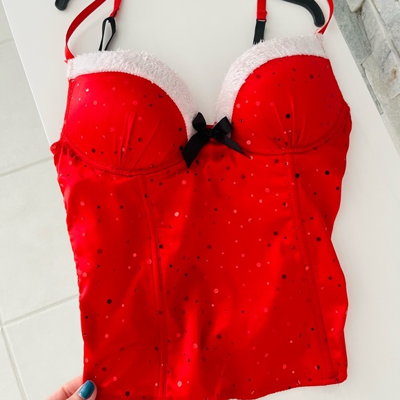 Fredrick’s of Hollywood Christmas Lingerie Corset Top - Picture 3 of 10